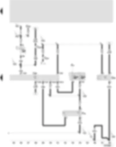 Wiring Diagram  SEAT LEON 2000 - Radiator fan control unit - radiator fan thermal switch - high pressure sender