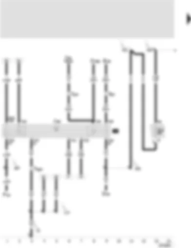 Wiring Diagram  SEAT LEON 2001 - Starter inhibitor and reversing light relay