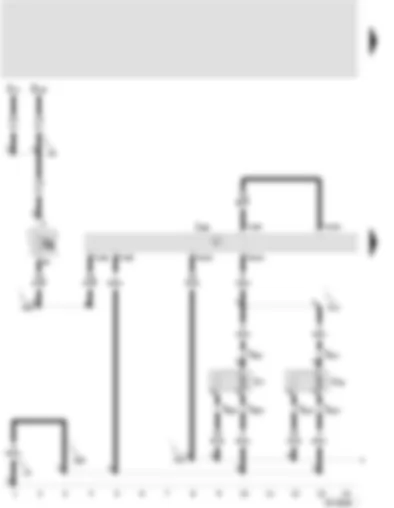 Wiring Diagram  SEAT LEON 2001 - Radiator fan control unit - radiator fan