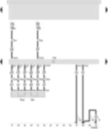 Wiring Diagram  SEAT LEON 2000 - 4LV control unit (injection system) - accelerator position sender - accelerator pedal position sender -2-