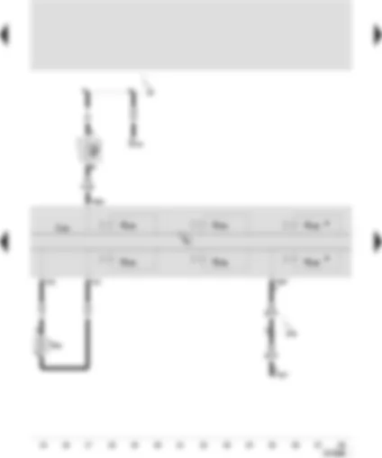 Wiring Diagram  SEAT LEON 2001 - ABS with EDL control unit - differential lock valve 1 - differential lock valve 2 - ABS inlet valve - rear right - ABS inlet valve rear left