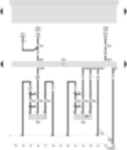 Wiring Diagram  SEAT LEON 2002 - Motronic control unit - engine revs sender - knock sensor 2