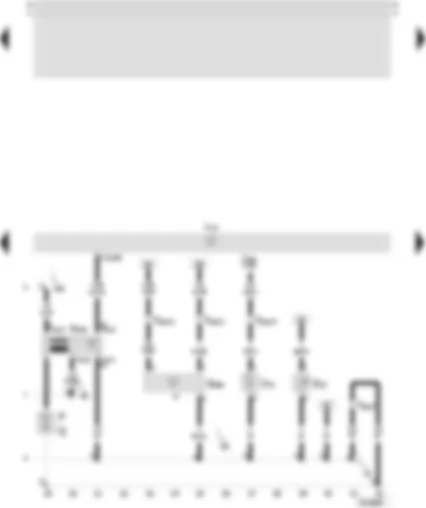 Wiring Diagram  SEAT LEON 2002 - Motronic control unit - engine temperature sender - oil level and oil temperature sender - ignition coil 5 with output stage