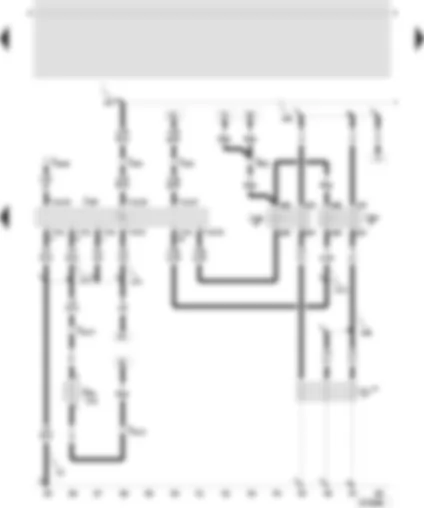 Wiring Diagram  SEAT LEON 2001 - Diesel direct injection system control unit - low heat output relay - high heat output relay - intake manifold preheating heater element