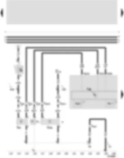 Wiring Diagram  SEAT LEON 2002 - Control unit with display in dash panel insert - oil pressure switch - speedometer sender - oil level and oil temperature sender