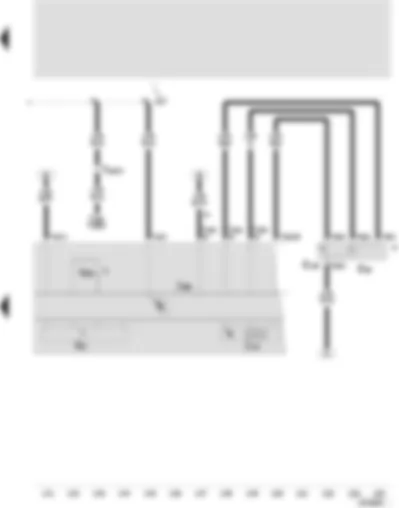 Wiring Diagram  SEAT LEON 2002 - Control unit with display in dash panel insert - multifunction display - multifunction display call-up button - multifunction display memory switch
