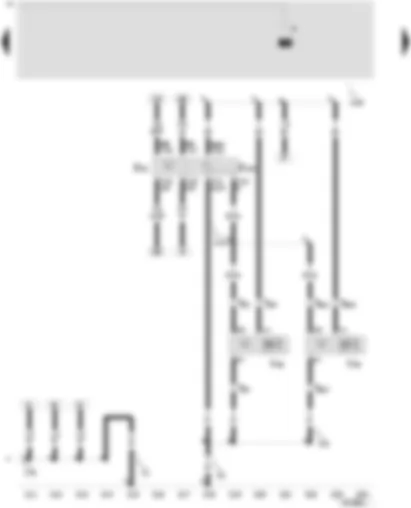 Wiring Diagram  SEAT LEON 2002 - Light dimmer - switches and instruments - headlight range adjuster - headlight ranger adjuster motor - left - headlight range adjuster motor - right