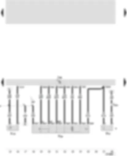 Wiring Diagram  SEAT LEON 2002 - Door control unit - driver