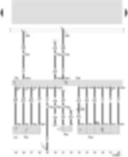 Wiring Diagram  SEAT LEON 2002 - Door control unit - rear left - rear left electric window switch (in the door) - central locking lock assembly - rear left