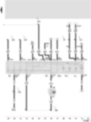 Wiring Diagram  SEAT LEON 2001 - Lighting switch - front and rear fog light switch - rear fog light switch - fog light warning lamp - lighting switch light bulb