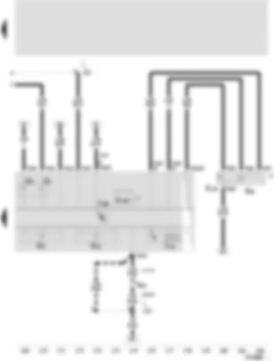 Wiring Diagram  SEAT LEON 2002 - Control unit with display in dash panel insert - multifunction display - multifunction display call-up button - multifunction display memory switch