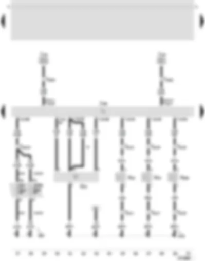 Wiring Diagram  SEAT LEON 2001 - Diesel direct injection system control unit - air mass meter - exhaust gas recirculation valve - harge pressure control solenoid valve