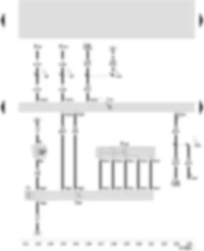 Wiring Diagram  SEAT LEON 2002 - Convenience system central control unit - sliding sunroof adjustment control unit - sliding sunroof adjustment regulator - sliding sunroof motor