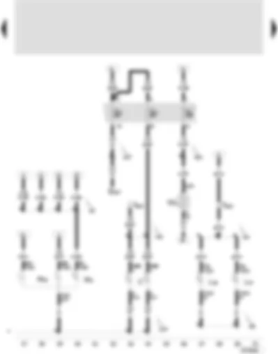 Wiring Diagram  SEAT LEON 2002 - Rear fog light bulb - left - rear fog light bulb - right - turn signal bulb - rear right - brake and tail light bulb - right - glove box light