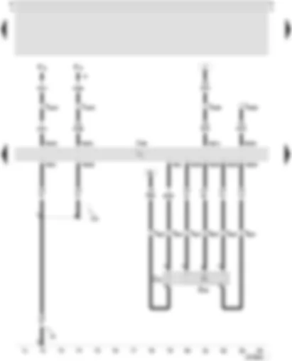 Wiring Diagram  SEAT LEON 2000 - 4LV control unit (injection system) - lambda probe - lambda probe heater