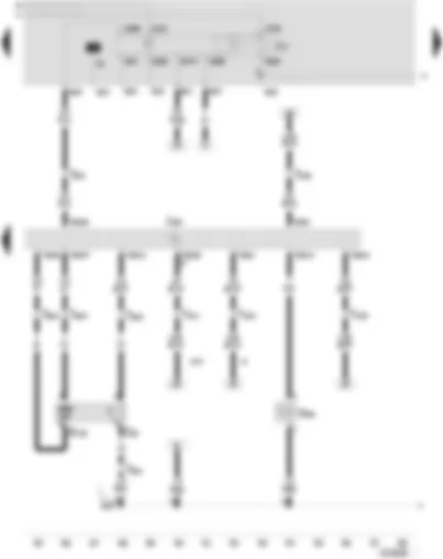 Wiring Diagram  SEAT LEON 2002 - Motronic control unit - lambda probe after catalyst - fuel pump relay - activated charcoal filter system solenoid valve 1