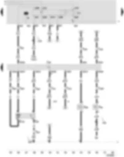 Wiring Diagram  SEAT LEON 2004 - Motronic control unit - lambda probe after catalyst - fuel pump relay - activated charcoal filter system solenoid valve 1