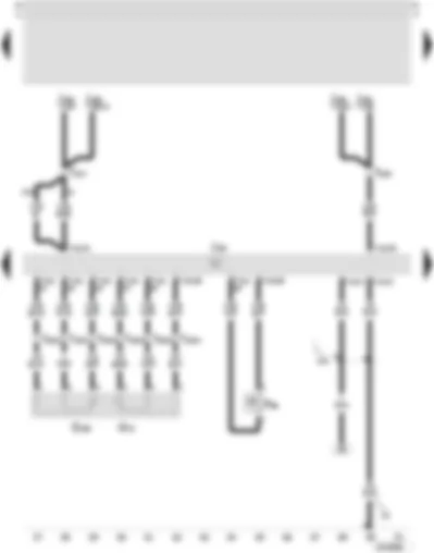 Wiring Diagram  SEAT LEON 2004 - Motronic control unit - power assisted steering pressure switch - accelerator pedal position sender - accelerator pedal position sender -2-