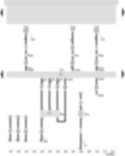 Wiring Diagram  SEAT LEON 2003 - Motronic control unit - air mass meter - secondary air pump motor