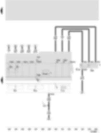 Wiring Diagram  SEAT LEON 2004 - Control unit with display in dash panel insert - multifunction display - multifunction display call-up button - multifunction display memory switch