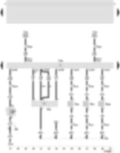 Wiring Diagram  SEAT LEON 2004 - Diesel direct injection system control unit - air mass meter - exhaust gas recirculation valve - harge pressure control solenoid valve