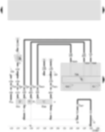 Wiring Diagram  SEAT LEON 2005 - Control unit with display in dash panel insert - oil pressure switch - speedometer sender - oil level and oil temperature sender