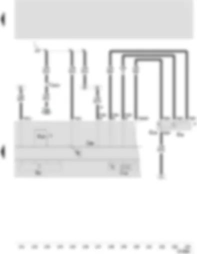 Wiring Diagram  SEAT LEON 2004 - Control unit with display in dash panel insert - multifunction display - multifunction display call-up button - multifunction display memory switch