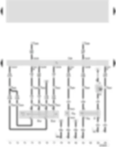 Wiring Diagram  SEAT LEON 2004 - Diesel direct injection system control unit - cruise control system switch - cruise control system (CCS) SET button - brake light switch - clutch pedal switch