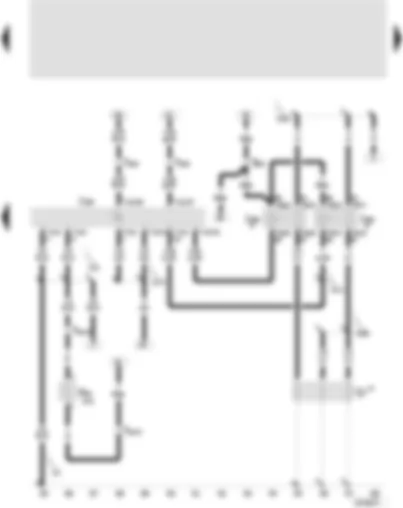 Wiring Diagram  SEAT LEON 2005 - Diesel direct injection system control unit - low heat output relay - high heat output relay - intake manifold preheating heater element