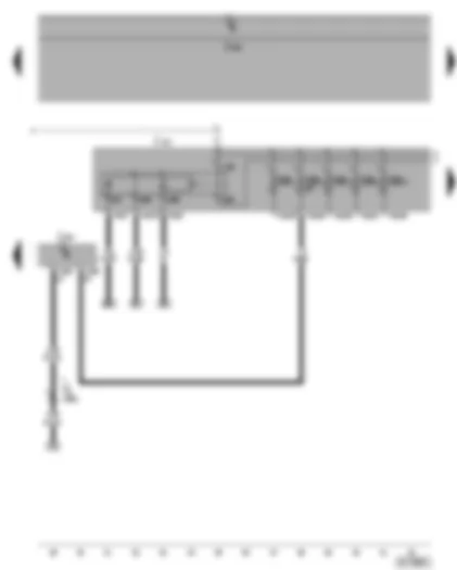 Wiring Diagram  SEAT LEON 2006 - Steering column electronics control unit - terminal 30 voltage supply relay