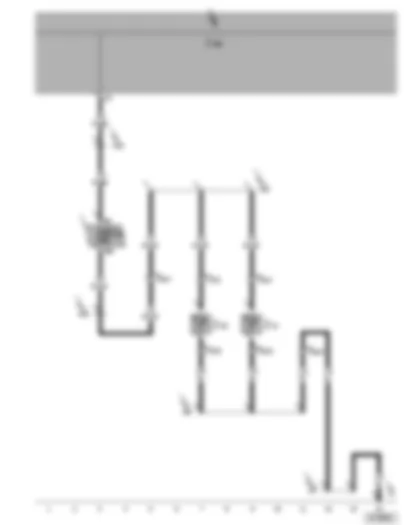 Wiring Diagram  SEAT LEON 2006 - Left and right washer jet heater element