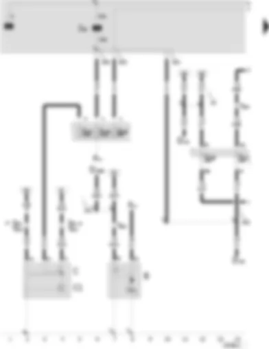 Wiring Diagram  SEAT LEON 2000 - Battery - starter - alternator - voltage regulator - ignition/starter switch - X contact relief relay