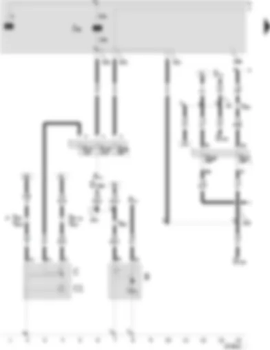 Wiring Diagram  SEAT LEON 2001 - Battery - starter - alternator - voltage regulator - ignition/starter switch - X contact relief relay
