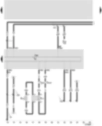Wiring Diagram  SEAT LEON 2002 - Control unit with display for radio and navigation - treble loudspeaker - rear right - bass loudspeaker - rear right