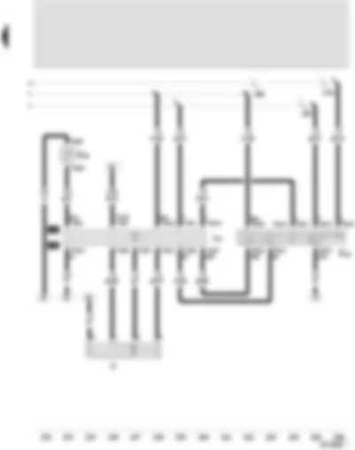 Wiring Diagram  SEAT LEON 2002 - Intermittent wiper switch - intermittent wiper control - automatic intermittent wash/wipe relay-intermittent wash - windscreen wiper motor