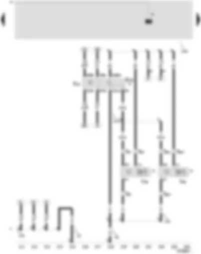 Wiring Diagram  SEAT LEON 2002 - Switches and instruments - lighting control - headlight range control adjuster - headlight range control motor -left - headlight range control motor - right