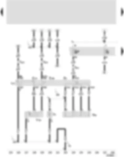 Wiring Diagram  SEAT LEON 2002 - Fresh air blower switch - fresh air/air recirculating flap switch - fresh air/air recirculation warning lamp - fresh air regulation light bulb