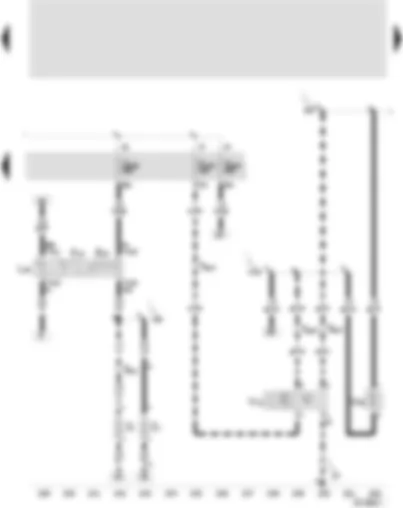 Wiring Diagram  SEAT LEON 2002 - Heated rear window switch - heated rear window warning lamp - heated rear window switch bulb - rear window wiper motor - windscreen and rear window washer pump - heated rear window