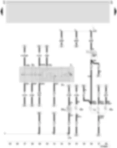 Wiring Diagram  SEAT LEON 2002 - Hazard warning light switch - hazard warning light system warning lamp - twin filament bulb/sealed beam insert - right