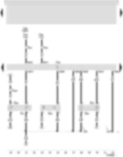 Wiring Diagram  SEAT LEON 2002 - Motronic control unit - coolant temperature sender - hall sender - intake air temperature sender - intake manifold pressure sender