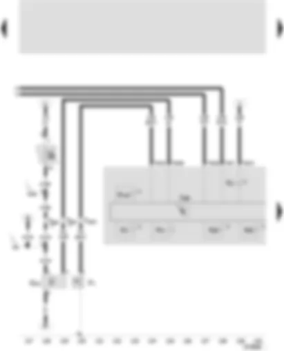 Wiring Diagram  SEAT LEON 2002 - Control unit with display in dash panel insert - oil pressure switch - speedometer sender - oil pressure warning buzzer - alternator warning lamp