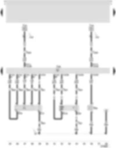 Wiring Diagram  SEAT LEON 2002 - 4LV/4MV control unit (injection system) - lambda probe - lambda probe after catalyst - ctivated charcoal filter system solenoid valve 1 - lambda probe heater