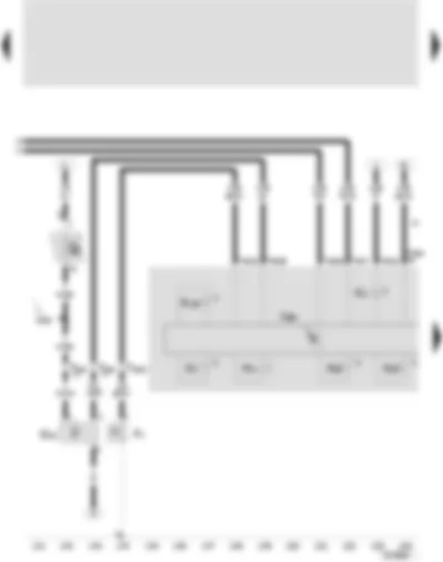 Wiring Diagram  SEAT LEON 2002 - Control unit with display in dash panel insert - oil pressure switch - speedometer sender - oil pressure warning buzzer - alternator warning lamp