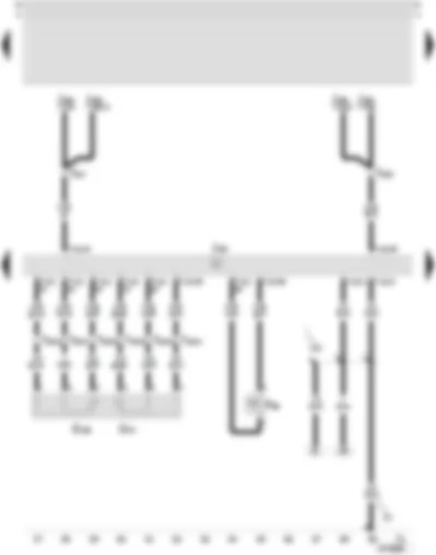 Wiring Diagram  SEAT LEON 2002 - Motronic control unit - power assisted steering pressure switch - accelerator pedal position sender - accelerator pedal position sender -2-