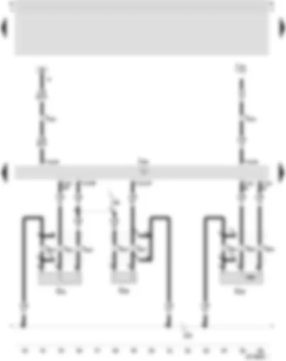 Wiring Diagram  SEAT LEON 2002 - Motronic control unit - engine speed sender - knock sensor I - knock sensor II