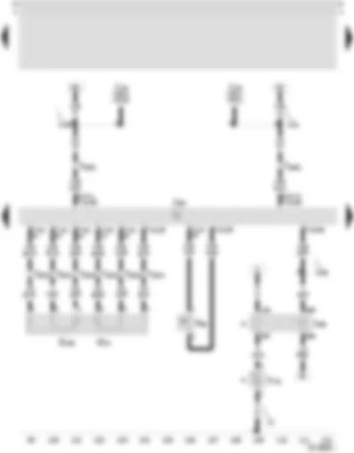 Wiring Diagram  SEAT LEON 2002 - Motronic control unit - secondary air pump relay - power assisted steering pressure switch - accelerator pedal position sender - accelerator pedal position sender -2-
