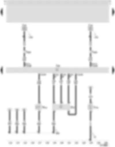 Wiring Diagram  SEAT LEON 2002 - Motronic control unit - air mass meter - secondary air inlet valve - secondary air pump motor