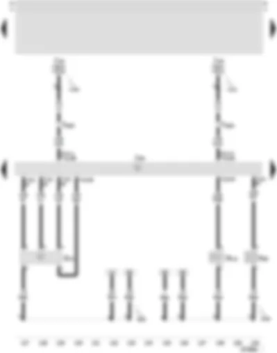 Wiring Diagram  SEAT LEON 2002 - Motronic control unit - air mass meter - secondary air inlet valve - secondary air pump motor - activated charcoal filter system solenoid valve 1