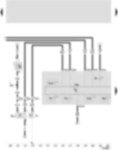 Wiring Diagram  SEAT LEON 2002 - Control unit with display in dash panel insert - oil pressure switch - speedometer sender - oil pressure warning buzzer - alternator warning lamp