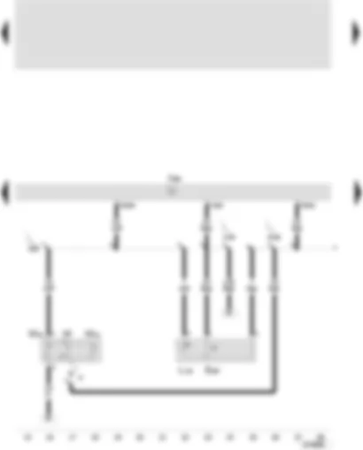 Wiring Diagram  SEAT LEON 2002 - Convenience system central control unit - interior monitoring deactivation switch - deactivation of interior monitoring system switch illumination